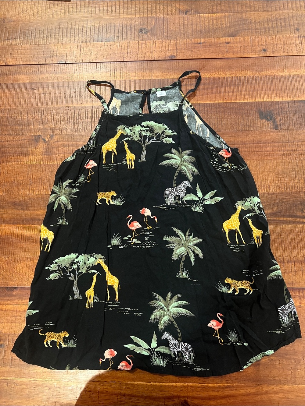 ON Women’s Black Tropical Safari Halter Tank Top